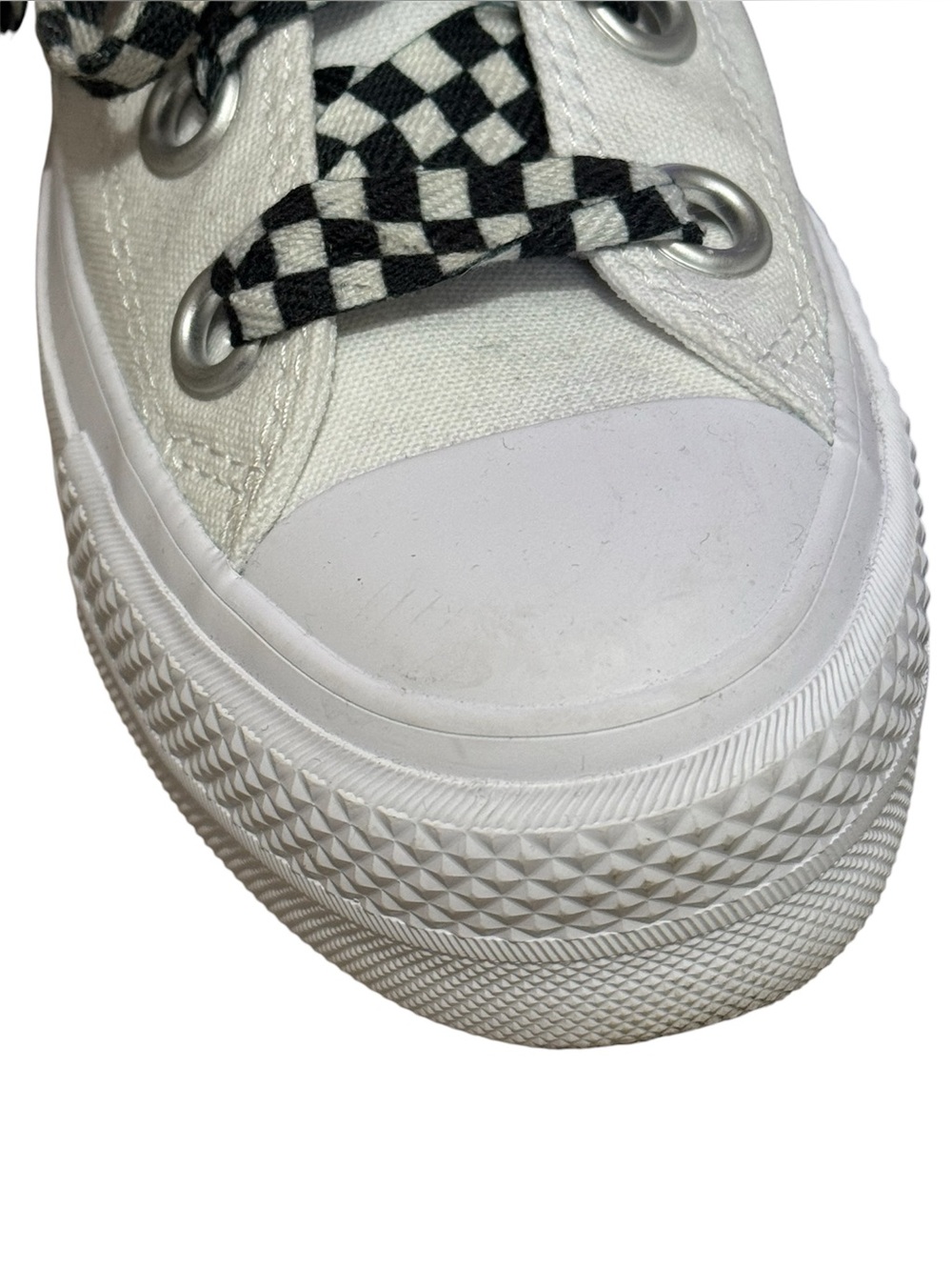 CONVERSE CHUCK TAYLOR All Star Lift Platform Sneakers W/ Checkered Laces EU 37.5 - Picture 5 of 16